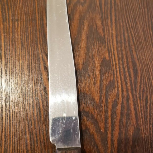 Vtg Forgecraft Stainless Steel 8" Blade Wooden Handle Carving Knife Made in USA - Picture 4 of 9